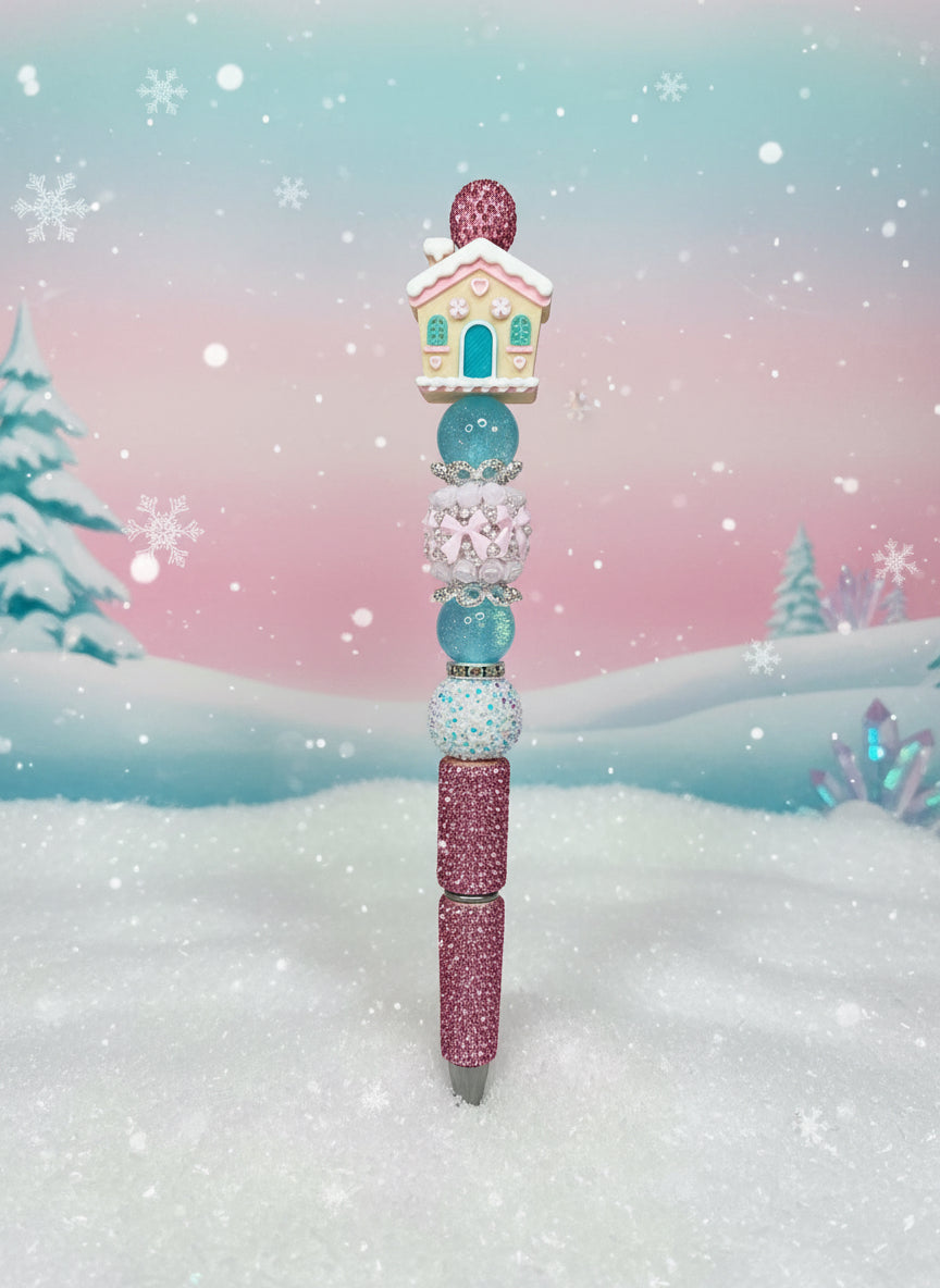 Gingerbread house pen