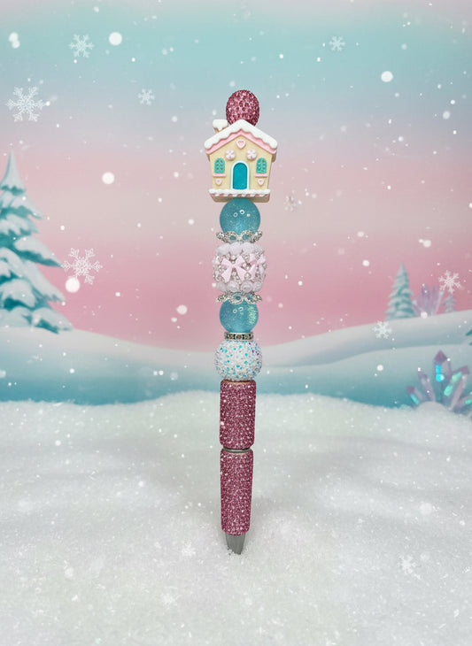 Gingerbread house pen